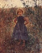 Fritz von Uhde Little Heathland Princess china oil painting reproduction